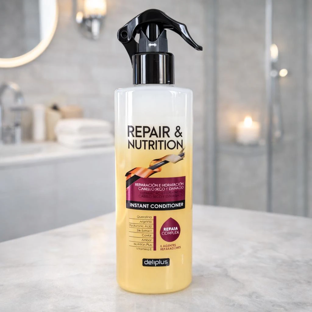 Deliplus Repair & Nutrition nenuplaunamas plaukų kondicionierius, 400 ml